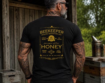 Funny Beekeeping Age T-Shirt | Bee Apiary Humor, Vintage Style