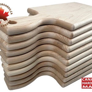 Canadian Maple Paddle Cutting Boards: Resin Art Blanks, Wholesale Set of 10
