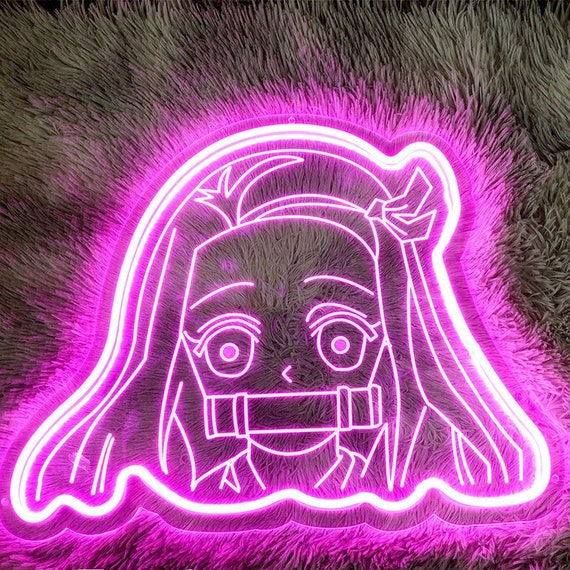 Nezuko Kamado From Demon Slayer Neon Sign Wall Light/led - Etsy