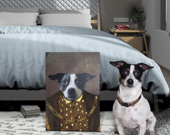 Personalized Pet Canvas Portrait Image