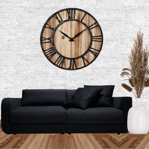 Vintage Metal Wood Wall Clock: A Retro and Timeless Way to Tell Time