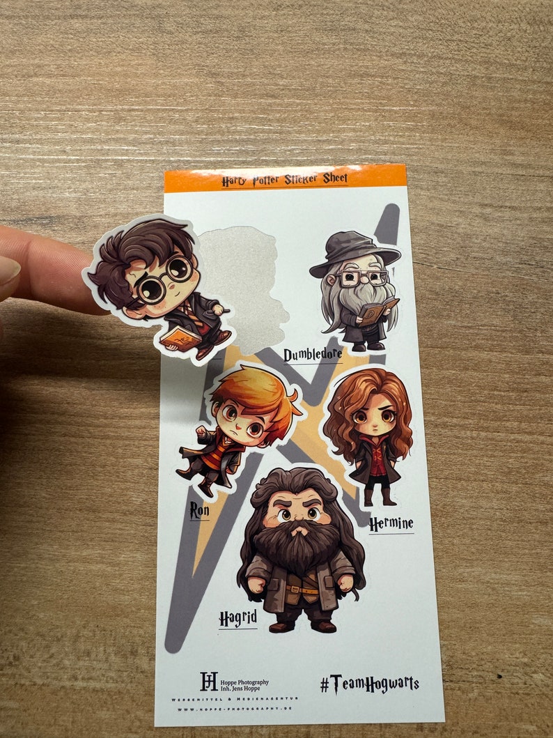 Harry Potter Sticker Sheet Harry Potter Themed Stickers Permanent ...