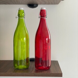Bottle stand for candles red and green set of 2 perfect gift