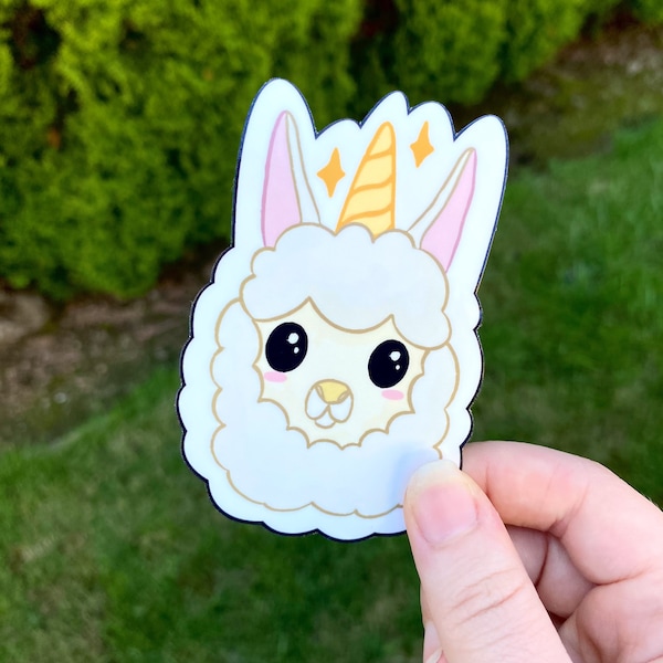 Llama-Corn Sticker