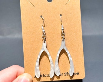 Wishbone earrings/Thanksgiving Earrings/Funny earrings/gift for her/gift for him/gift/acrylic earrings/