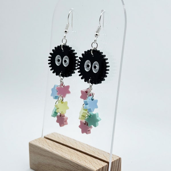 Soot Sprite Inspired earrings/Ghibli inspired earrings/Anime Earrings/Anime gift/Gift/