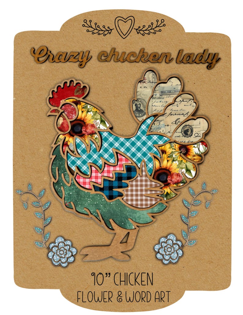 Crazy Chicken Lady Laser Cut Files SVG 10 Floral Chicken Word Art Etsy crazy-chicken-lady-laser-cut-files-svg-10-floral-chicken-word-art-etsy