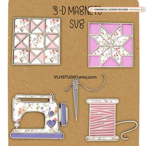 Quilter Magnet SVG Set – Sewing & Quilting Laser Cut Files