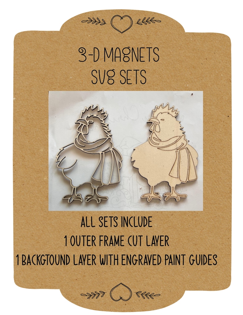 Each of these elements were drafted by me and tested on my laser machine using 1/8” bass board . Layers are provided so that engrave layers can be created for help in providing guide lines for painting.