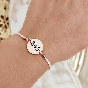Initial bracelet, Personalised gifts, Anniversary gift, Gifts for her, Gift for him, Couples gift, Friendship bracelet, Christmas gift