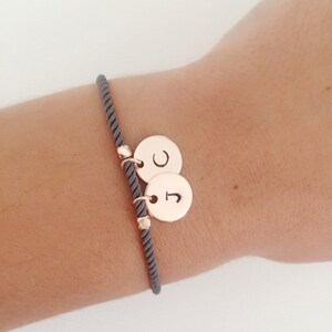 Personalised couple bracelet, personalised gifts, gifts for her, gift for him, couples gift, initial bracelet, birthday gift, Christmas gift
