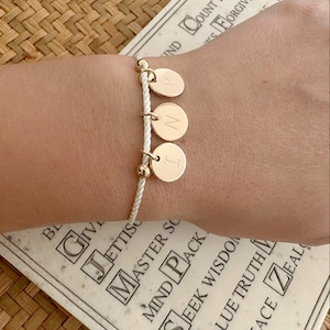 Personalised initial bracelet, Custom mother&#39;s day gift, engraved anniversary gift, birthday gift for her, Christmas gift, couples gift