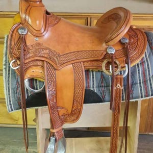 Westernsattel Ökoleder Farbe kastanie PleasureTrail Pferdesattel 16 &quot;Zoll /kostenloser Versand