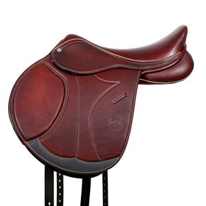 Western springzadel 17&#39;&#39; paardenzadel kleur bruin ecoleer pleasure trail alle maten beschikbaar kostuumzadel/gratis verzending