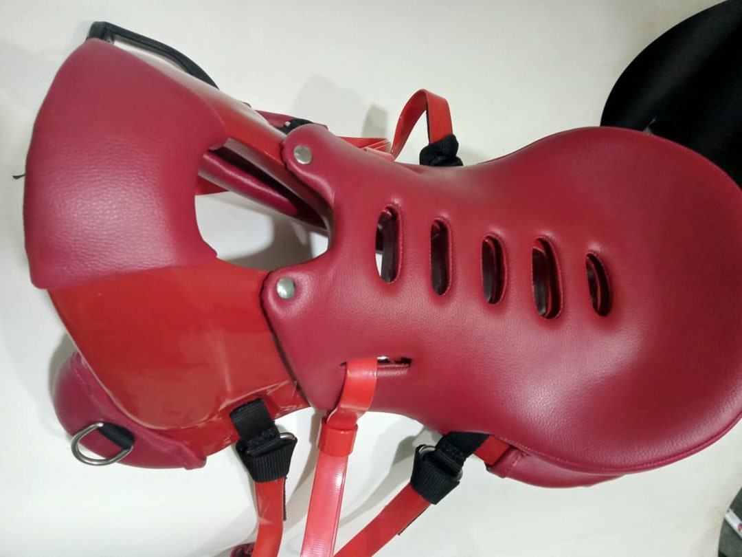 Red Treeless Synthetic Endurance Saddle Lightweight Trail ''horse ...