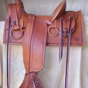 Handmade&#39;&#39; Western Horse Saddle 16&quot; | Chestnut Color | Eco-Leather Comfortable Riding Saddle| &#39;&#39;Horse Tack&#39;&#39;