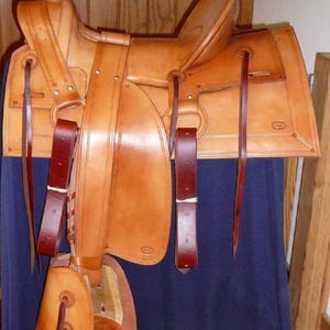 Western Square Saddle Horse Saddle 16&quot; – Chestnut Color Eco Leather | Pleasure Trail Riding | Handmade Equestrian Gear | All Sizes Available