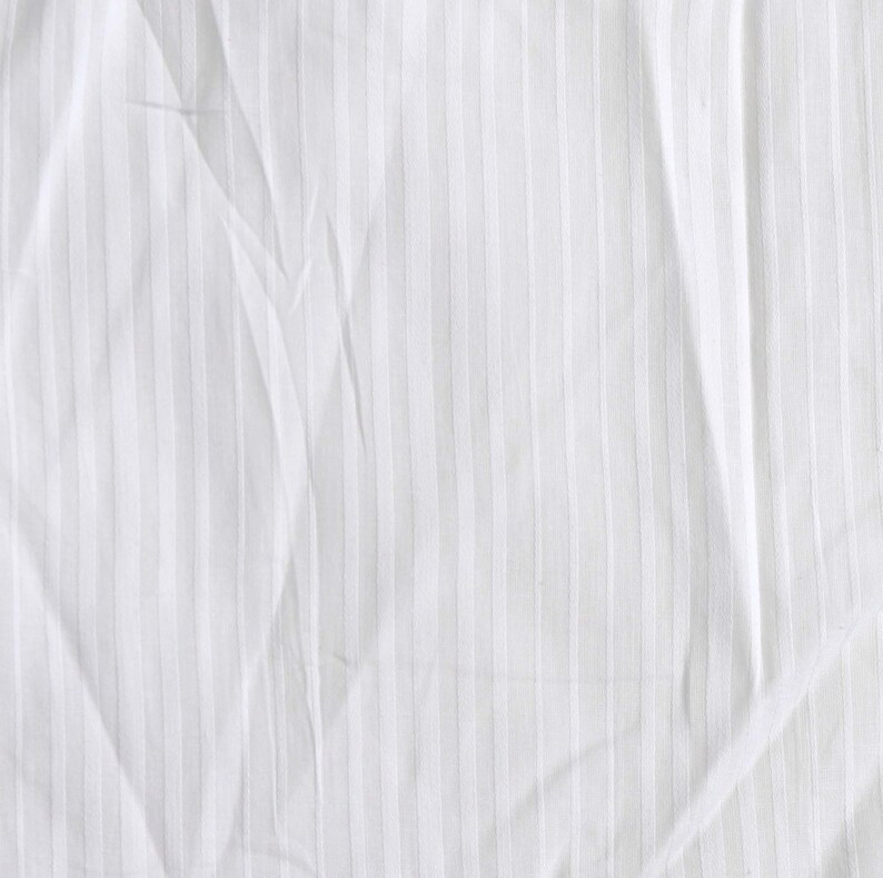 Cotton Voile Stripe Fabric Fabric Remnants Sheer Fabric Etsy