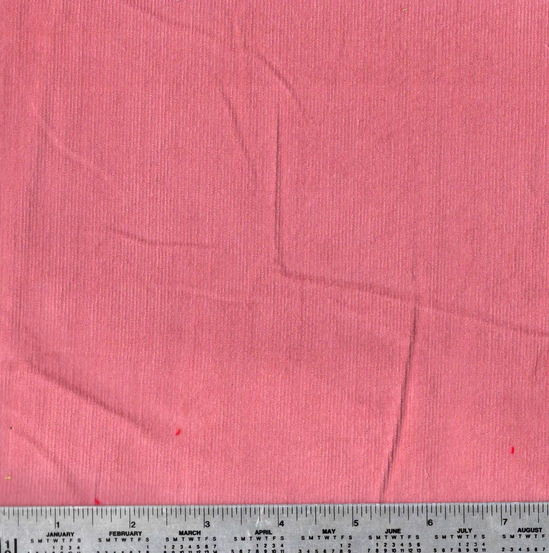 Corduroy Fabric by the Yard, Pink Fabric, Cotton Fabric, Cotton