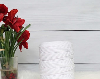Macrame Cord, Macrame Cord 3mm, Macrame Cords, Macrame Supplies, Cotton Macrame Cord, MacrameYarn, Macrame Rope, Cotton Rope, Cotton Cord