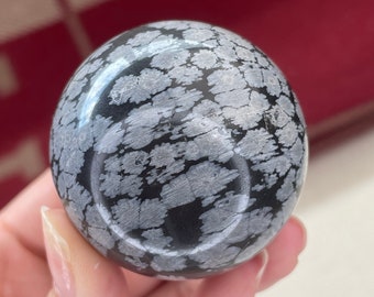 Snowflake Obsidian Sphere | White Obsidian Crystal Sphere