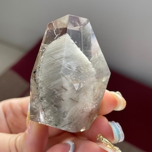 High Grade Snow Garden Quartz Free form with Excellent Clarity, Rutile and Rainbows | Statement Piece