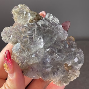 Blue Glassy Fluorite on Muscovite, Yaogangxian Mine, Hunan, China
