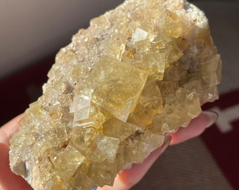 Large Yellow Fluorite Specimen from Beijing, China