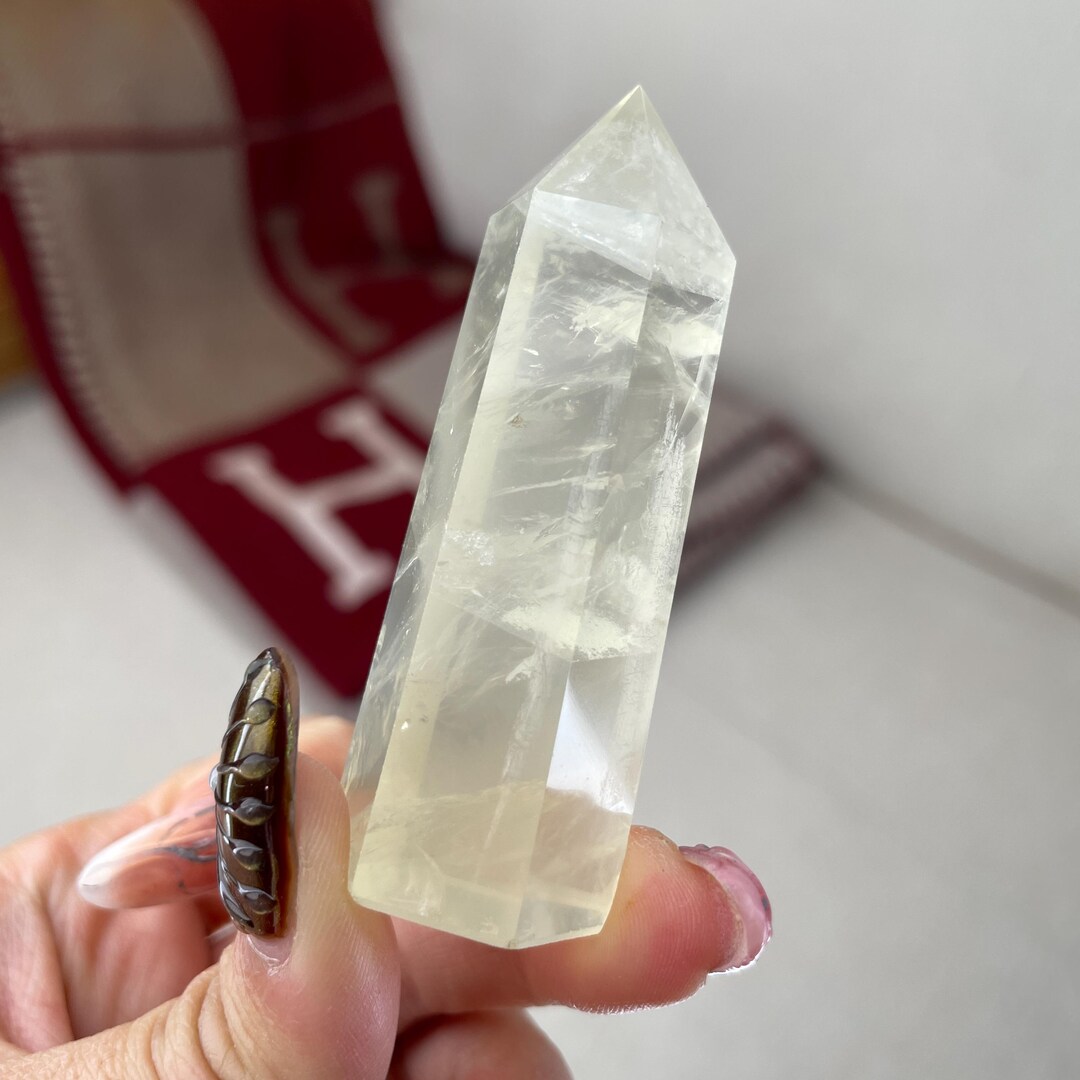 天然石 シトリン 大きめタワー 870g Hariqua-パワーストーンジュエリー-