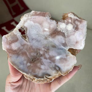 Large Natural Pink Amethyst Flower Druzy Freeform | Druzy Pink Flower Agate Slab Cluster | 418g