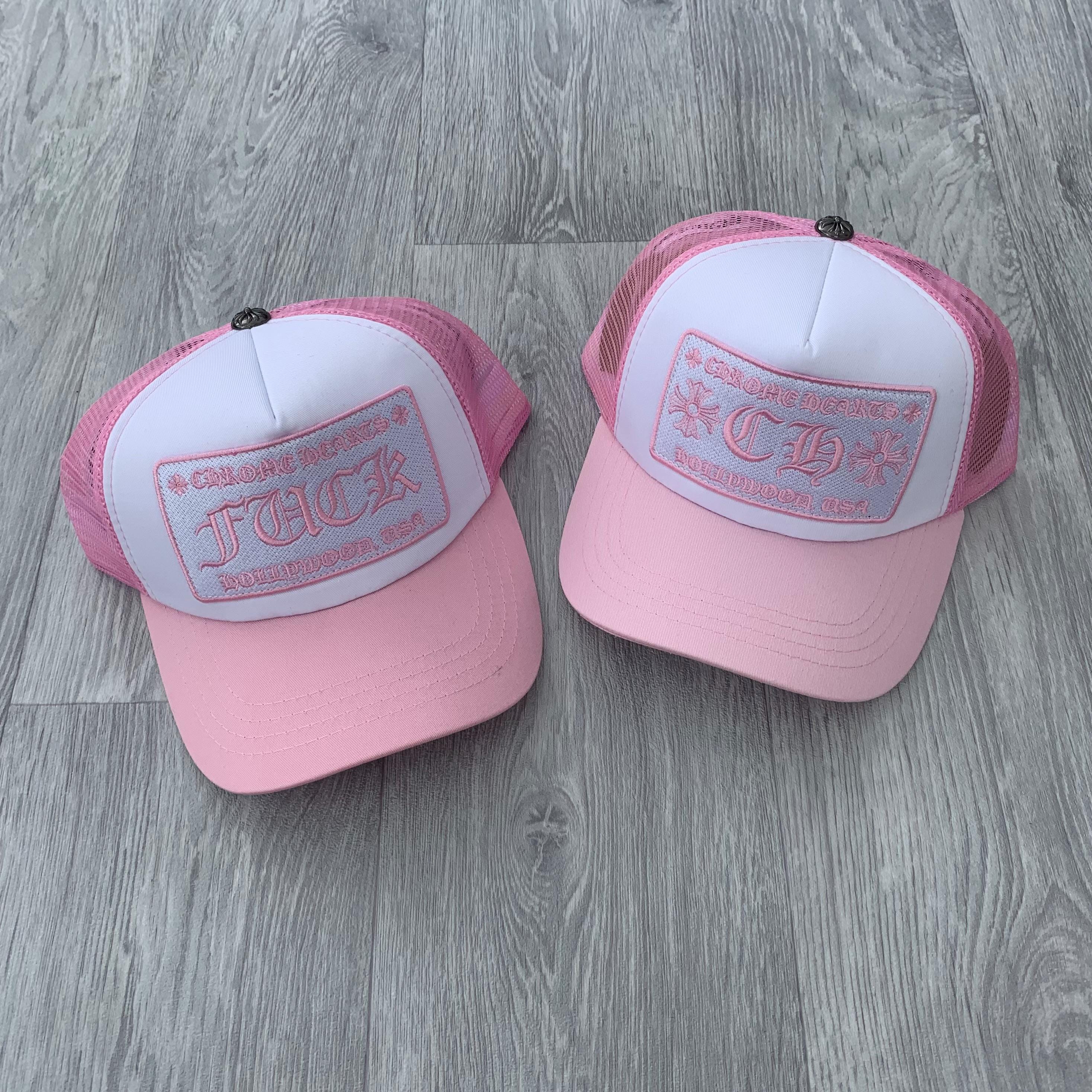 Chrome Hearts CH Badge Snapback Trucker Cap Hat Hollywood Chrome Hearts CH Badge Snapback Trucker Cap Hat Hollywood