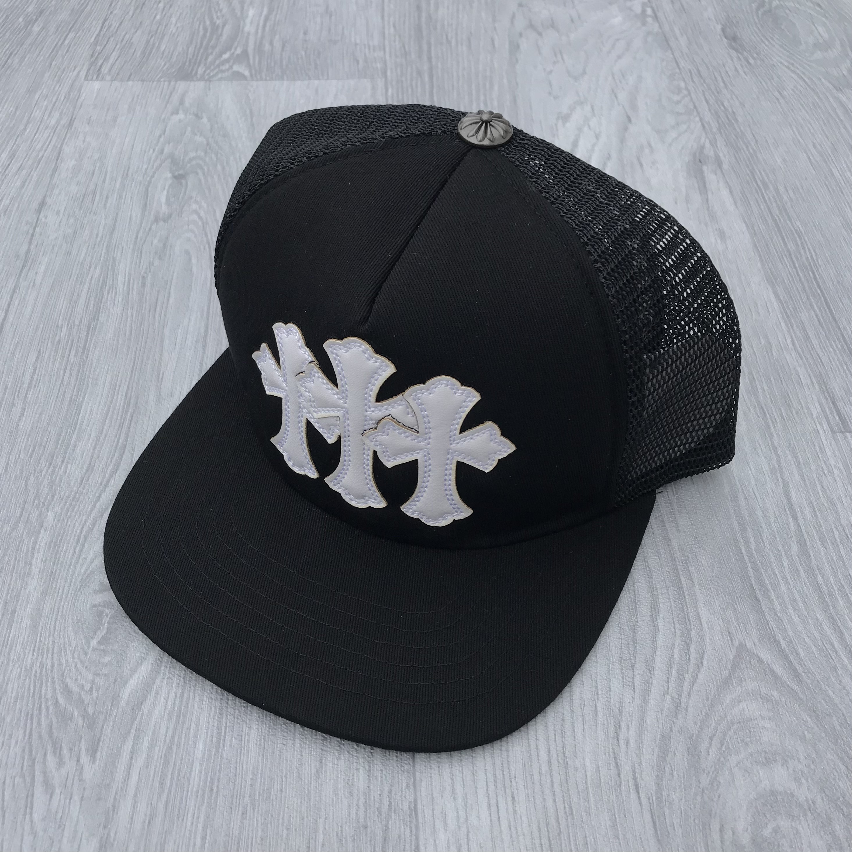 帽子 3 cross chrome cap Chrome Hearts Triple Cross Trucker Hat Baseball Snapback Cap