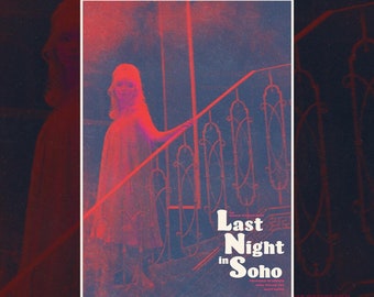 Last night in Soho Digital Movie poster Print