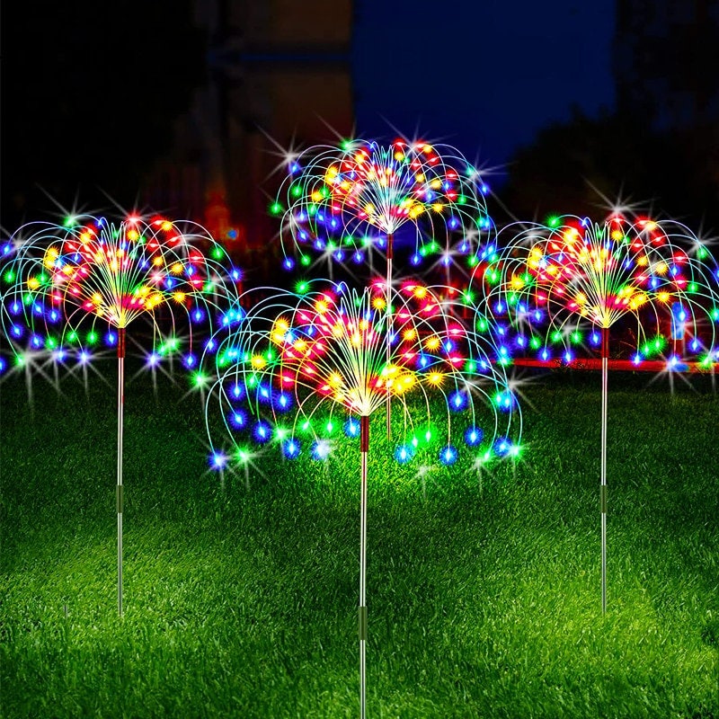Solar Firework Fairy Lights Outdoor Decoration - Etsy