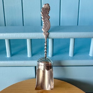 Vintage Silver-Plated Sugar Scoop – Ornate Rococo Handle & Twisted Stem, PR 90, Shabby Chic, Downton Abbey, Food Photo Props, Gift For Mom