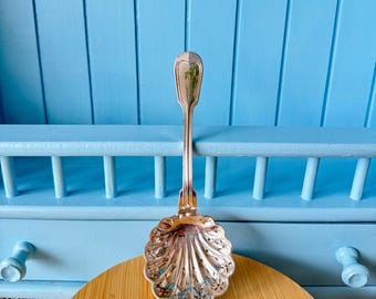 French Ercuis Sugar Spoon, Silver Plated, Sugar Sprinkler, Fruit Spoon, Sugar Sifter, Shabby Chic, Downton Abbey. Food Photo Props, France