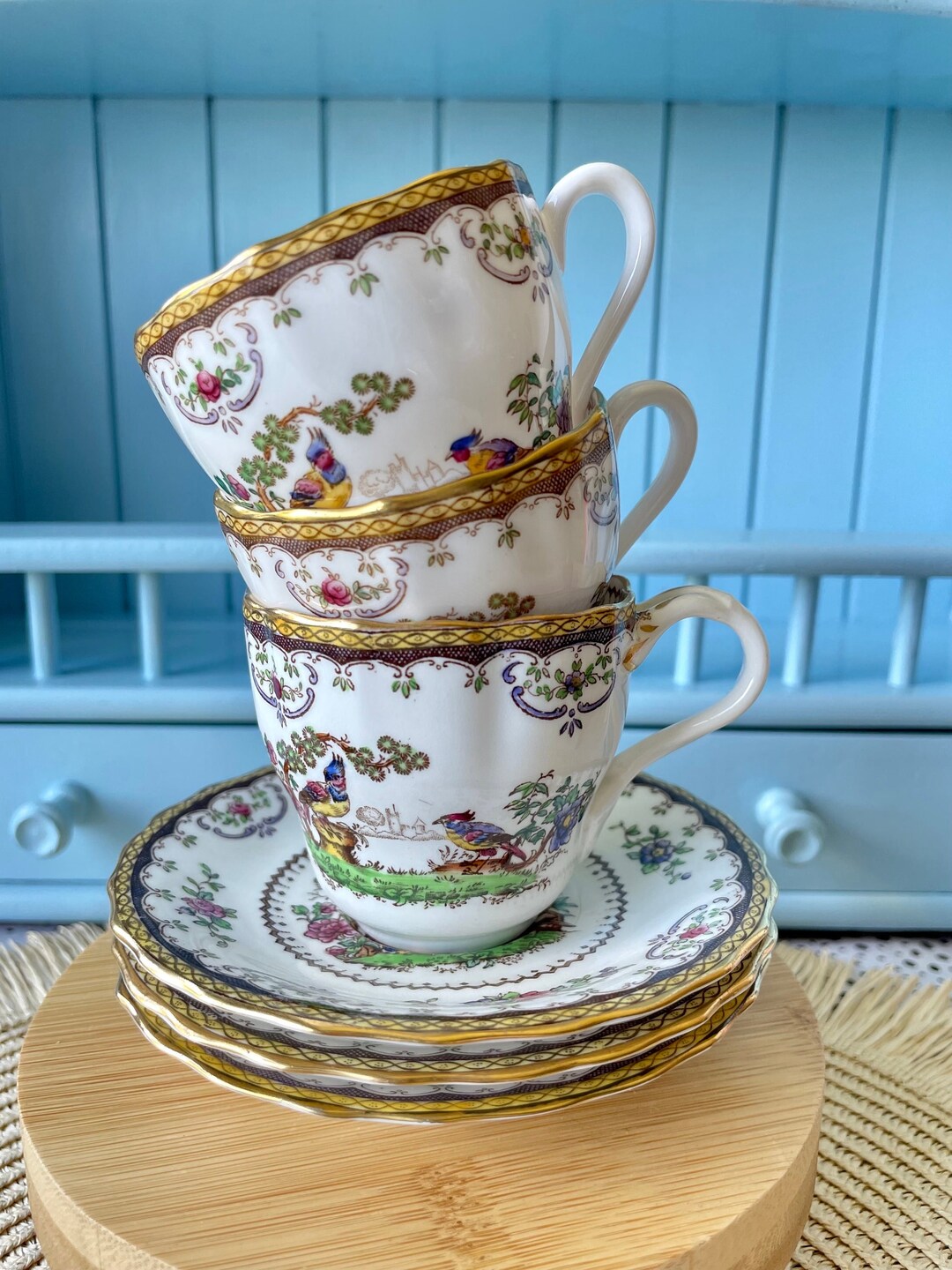 Very Rare Find 3 Vintage Copeland Spode Tea Cup Chelsea for Etsy Australia