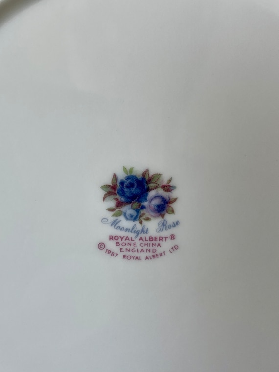 Vintage Royal Albert Moonlight Rose Lunch Plate, Price is per