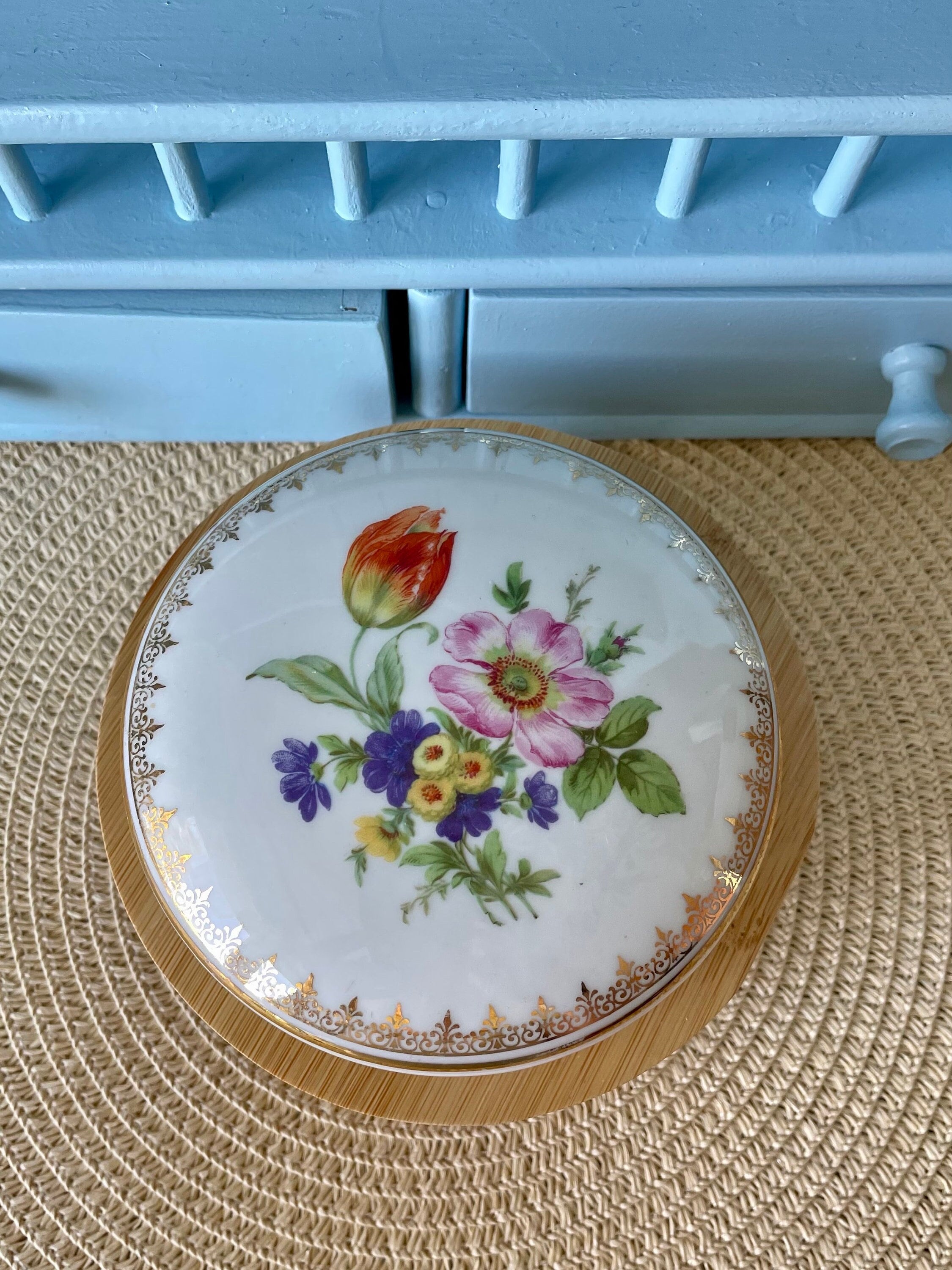 リチャードジノリ アンティーク 2way ブローチ ペンダントトップ 箱付き Ginori trinket box - Etsy 日本