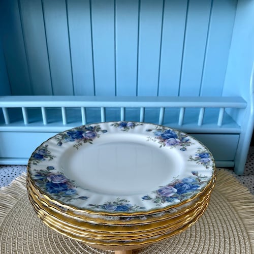 Vintage Royal Albert Moonlight Rose Lunch Plate, Price is per