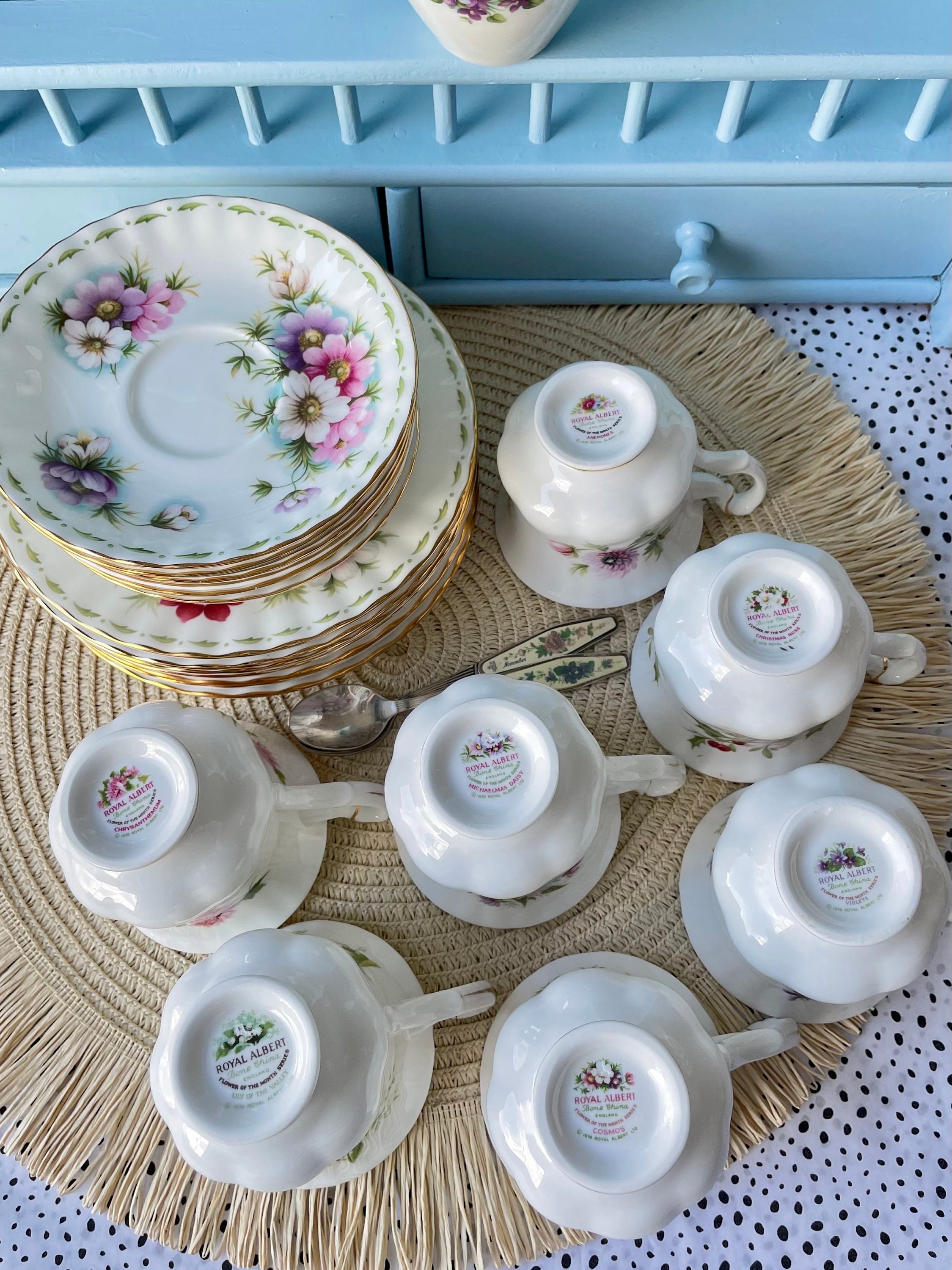 Royal Albert Flower of the Month Trio