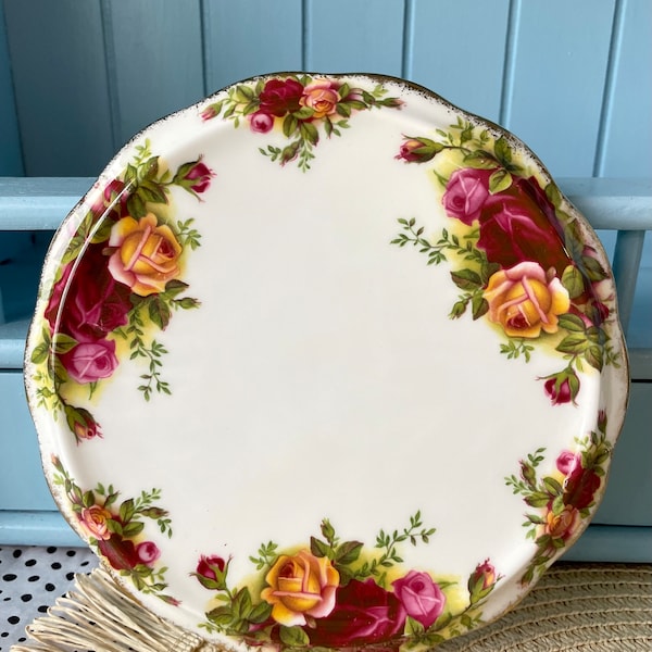 Vintage Royal Albert "Old Country Roses" Bone China Trivet, Beautiful Edition, Fine Bone China, Roses Decor, Previously Loved, Made England