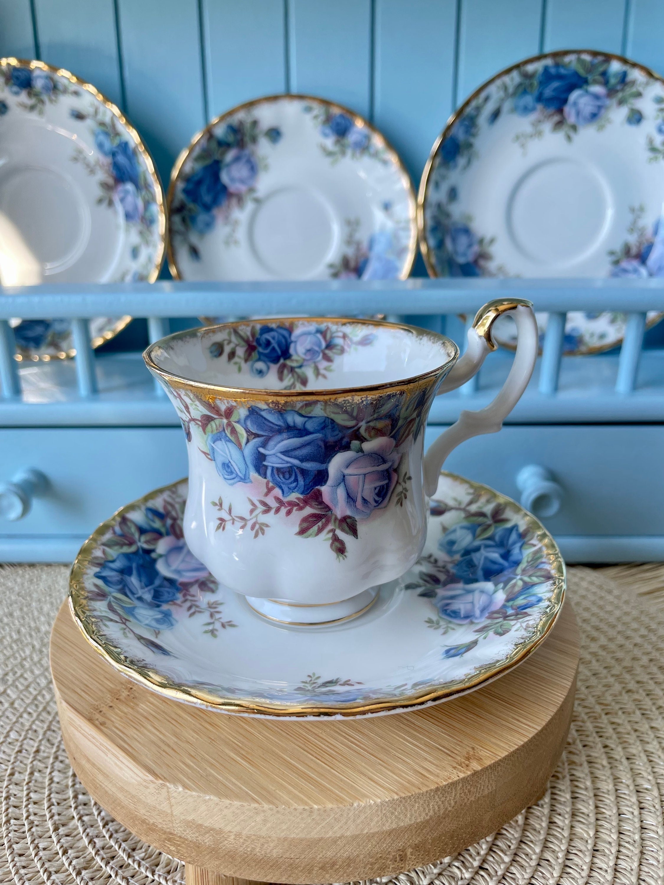 Royal albert blue roses - Etsy 日本