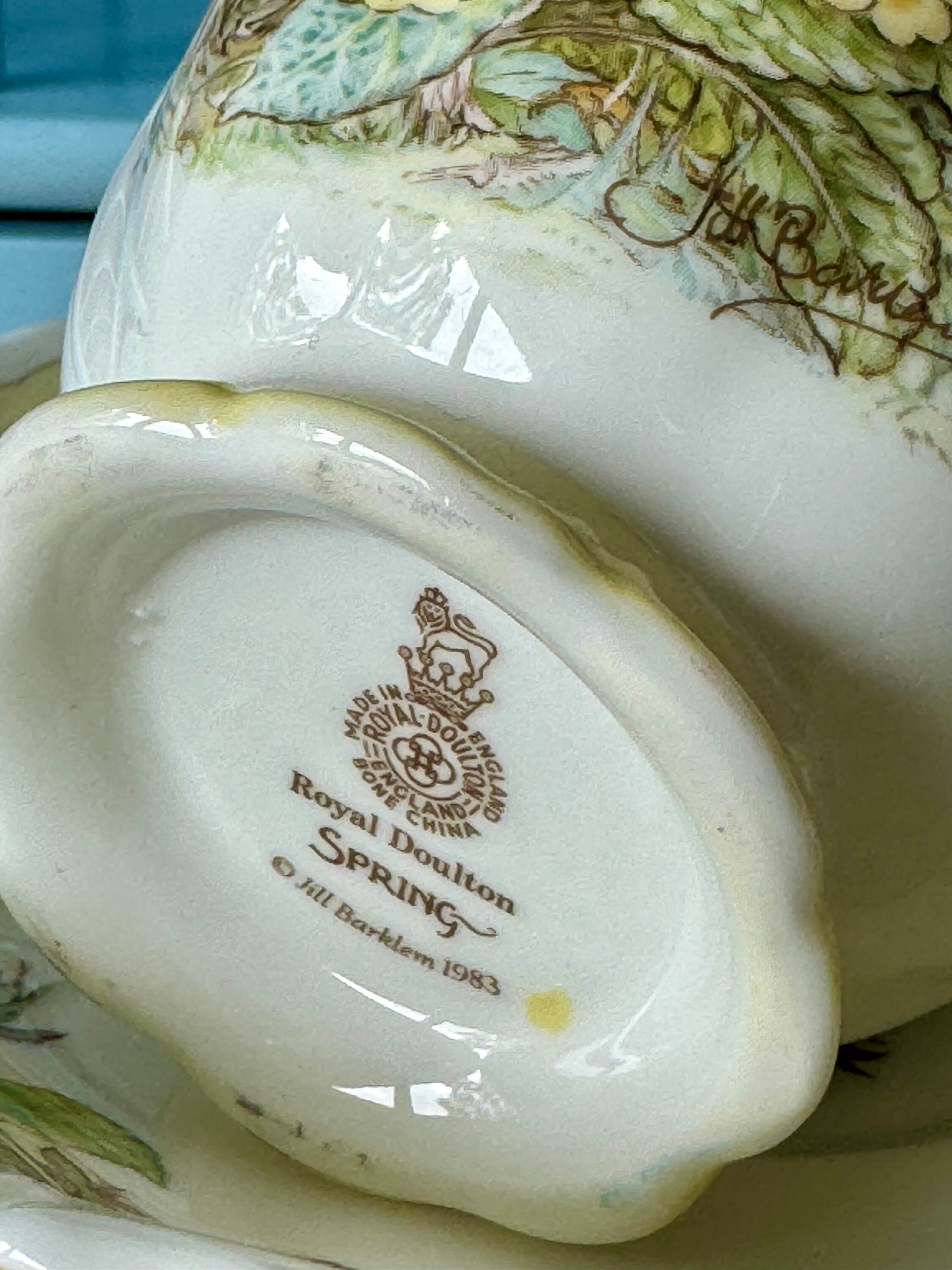 Hard to Find Vintage Royal Doulton 'spring' Duo From the