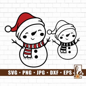 Cute Snowman Svg | Snowman SVG | Christmas Svg | Snowman boy with bow Svg | Christmas Shirt | Eyelashes svg | Silhouette Cut Files Png Dxf