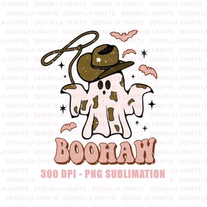 Boo HAW PNG | Halloween Retro Boohaw Ghost PNG | Digital Download | Sublimation Shirt | Fall Png | cute ghost png | Spooky Season