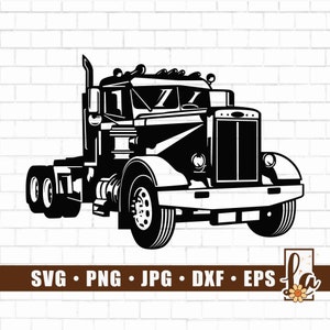 Semi truck svg | Truck Driver svg | Semi truck Clipart | Trucker Svg | American Truck Svg | 18 Wheeler Svg | Cut Files for Cricut | Png Dxf