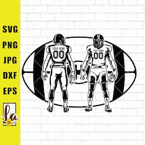 2 Football player svg | Football name | Football svg | football team | Football Season | Football Player Png | Football Shirt Svg | Png Dxf