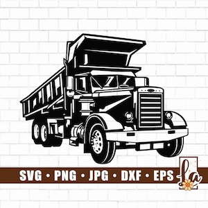 Dump Truck SVg | Construction Equipment Svg | vehicle truck svg | Construction Truck Svg | Truck Png | Truck Cut File | Png Dxf Jpg Eps