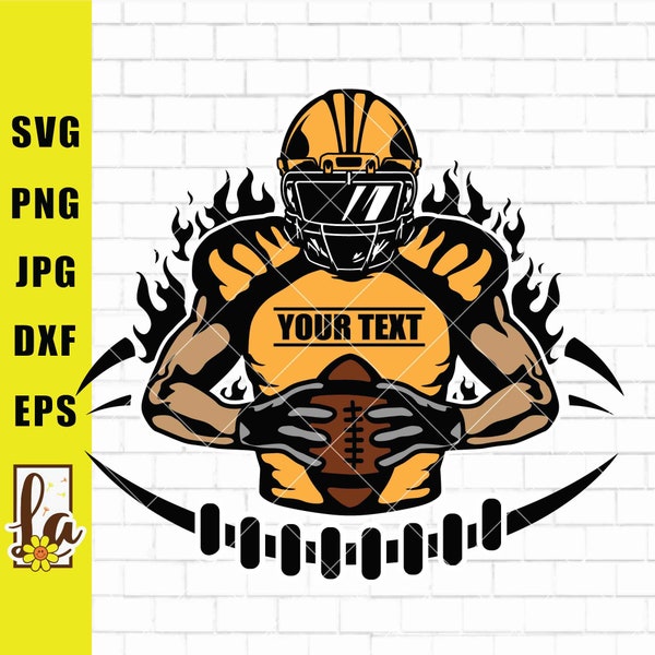 Football player svg | Football name | Football svg | football team | Football Season | Football Player Png | Football Shirt Svg | Png Dxf